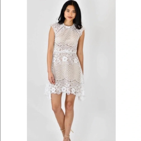 NWT Catherine Deane White Carry Lace Dress 4 - Picture 2 of 13